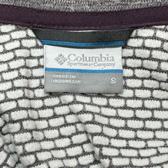 Columbia New Pullover Women S Omni-Heat L/Sleeve Athletic Top Purple Colorblock - Picture 8 of 14